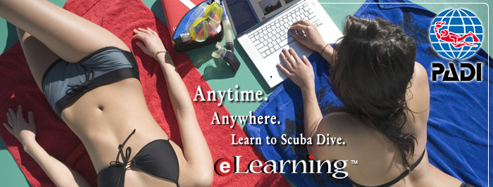 Anytime, anywhere, learn to dive, PADi eLearnin!